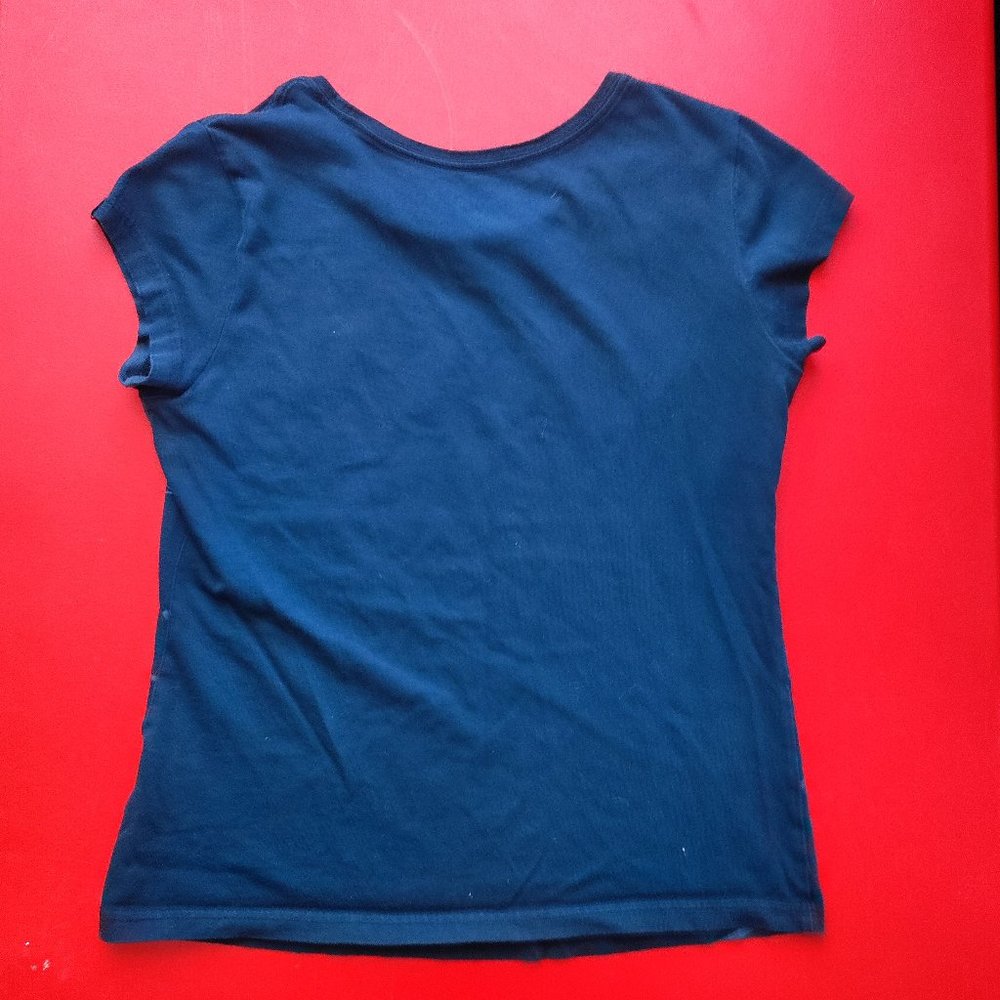 Adidas athletic shirt black women's size M - Picture 3 of 6